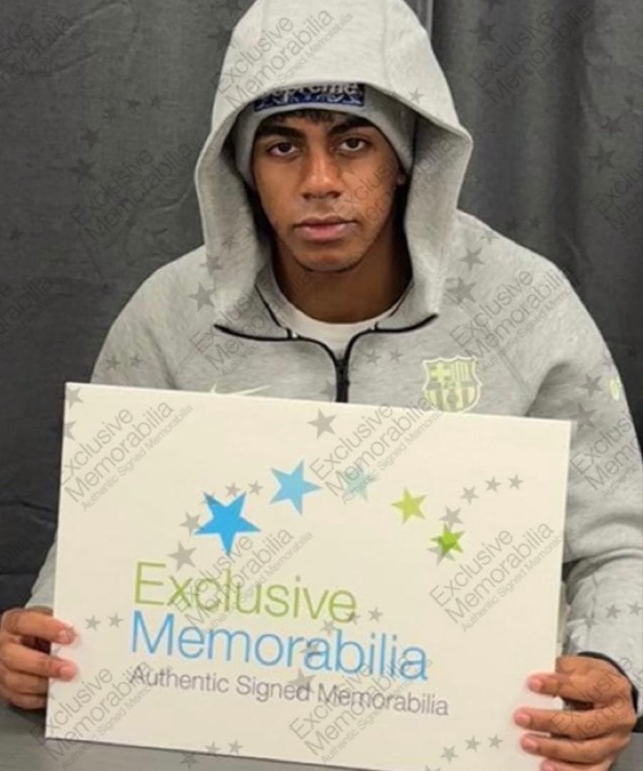 【証明書付】ヤマル 直筆サイン EURO2024 フランス戦 A3サイズ