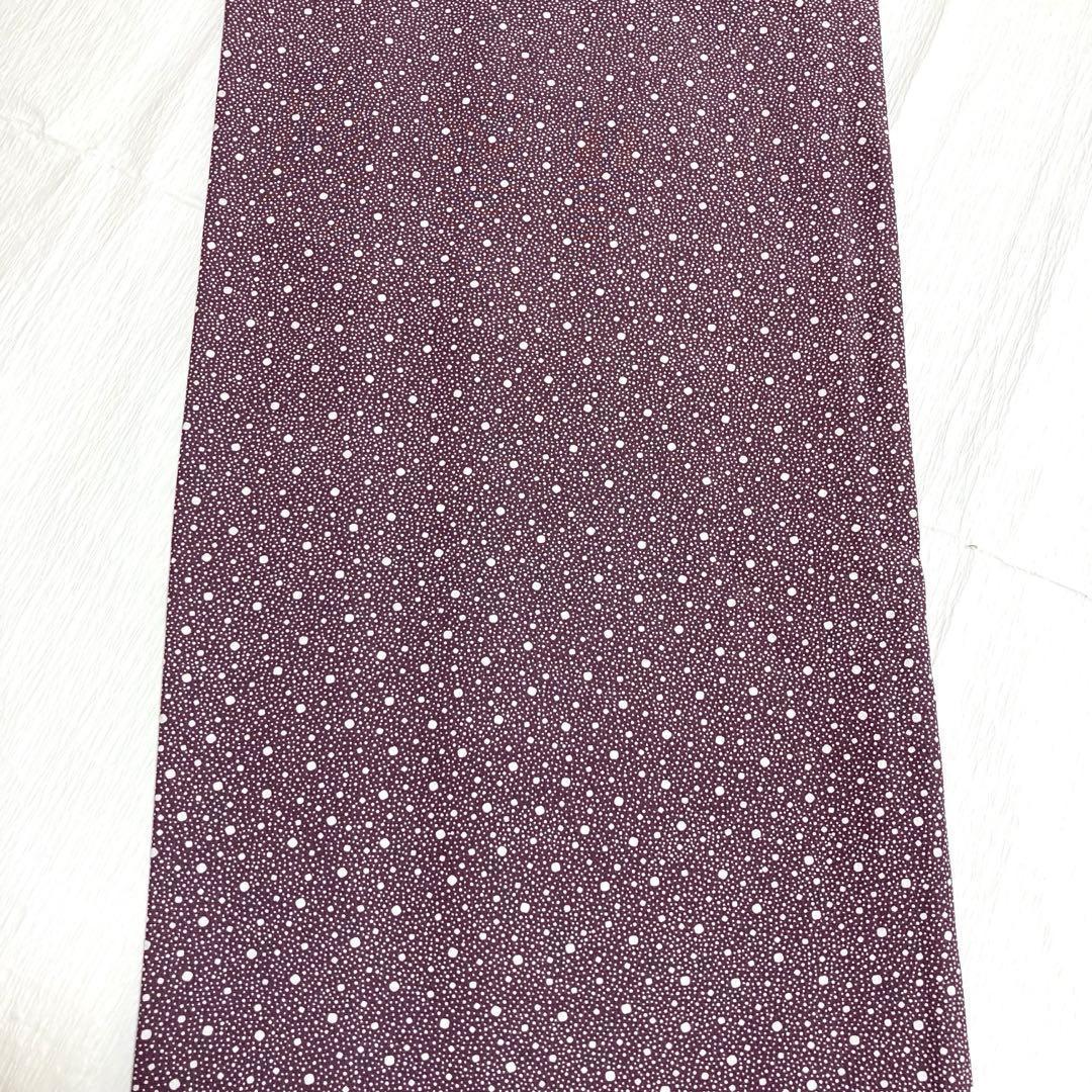 【未使用美品✨】東レシルック　さんび　洗える着物　江戸小紋　大小あられ　紫色H1