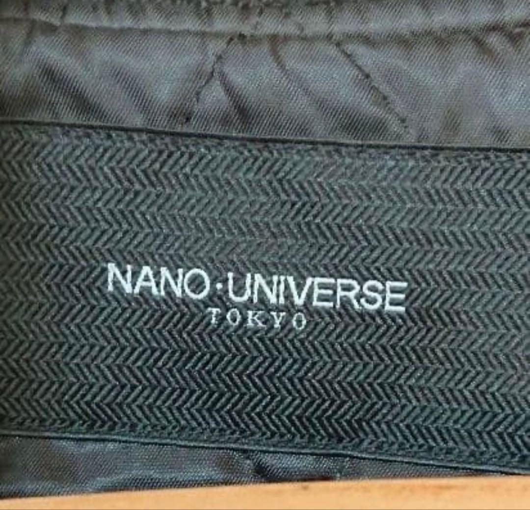 nano・universe 羊革 スタジャン ブラック Ｌ