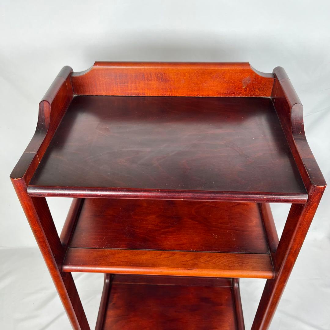 オールドカリモク　アンティーク調　3段キャビネット　カリモク家具　サイドラック