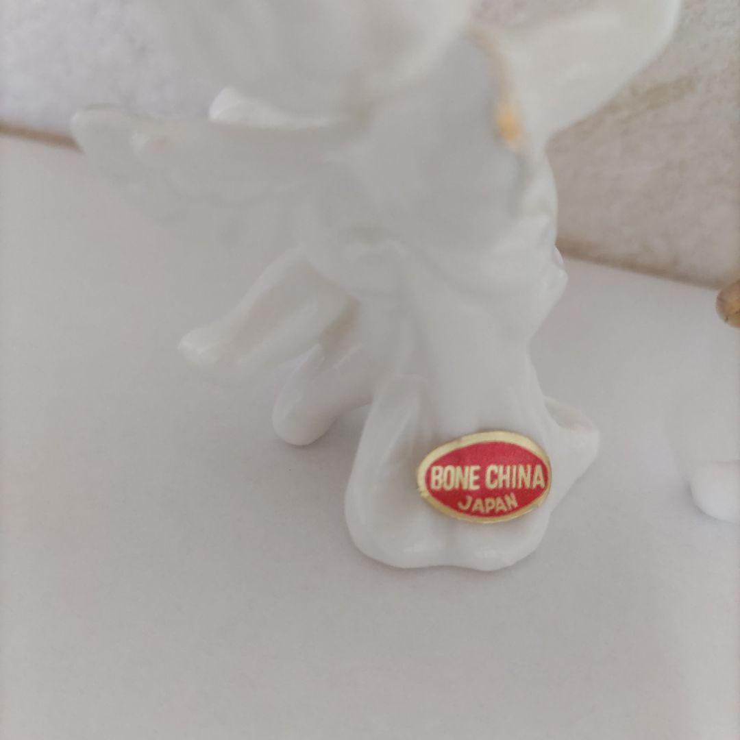 陶器　BONE CHINA　天使の音楽隊　3点セット　レア