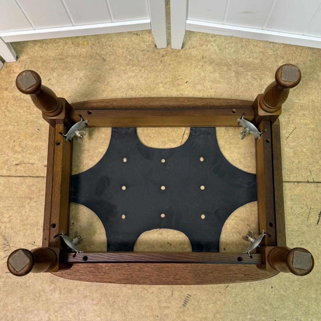 ★飛騨産業　キツツキマーク　スツール　オットマン　花柄