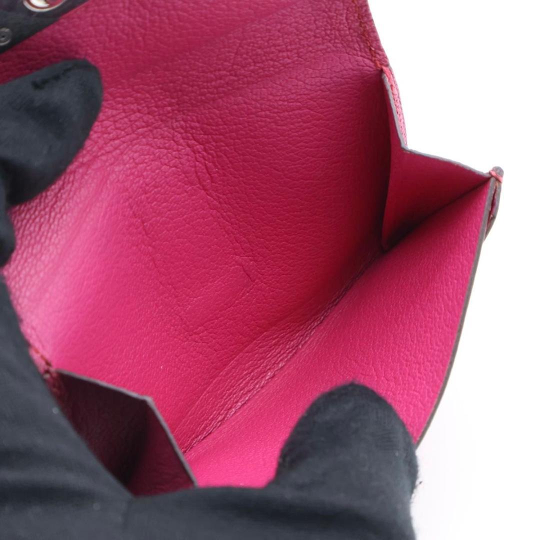 【極美品】HERMES ベアン　カードケース　シェーブル　名刺入れ　ピンク