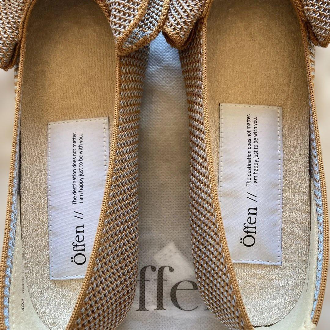 【新品・未使用】Öffen（オッフェン）ポインテッドトゥフリル