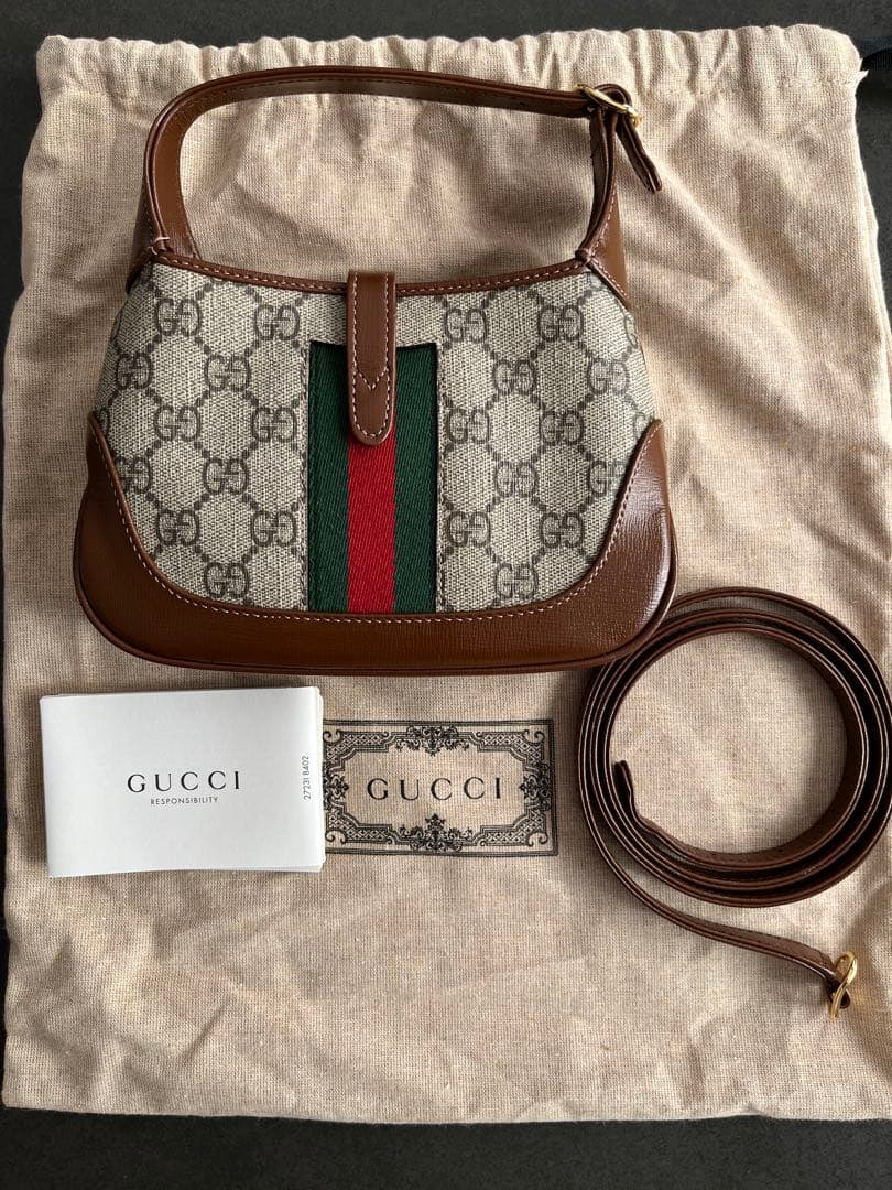 GUCCI GGパターン ショルダーバッグ　　ジャッキー