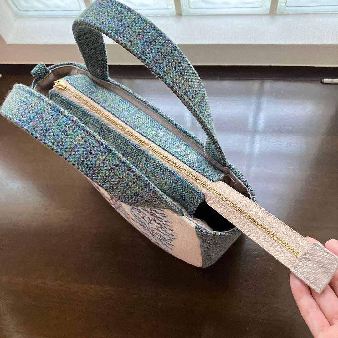 新作✦クロスステッチ❤︎ luxeバッグ　ハンドメイド サモイロフ