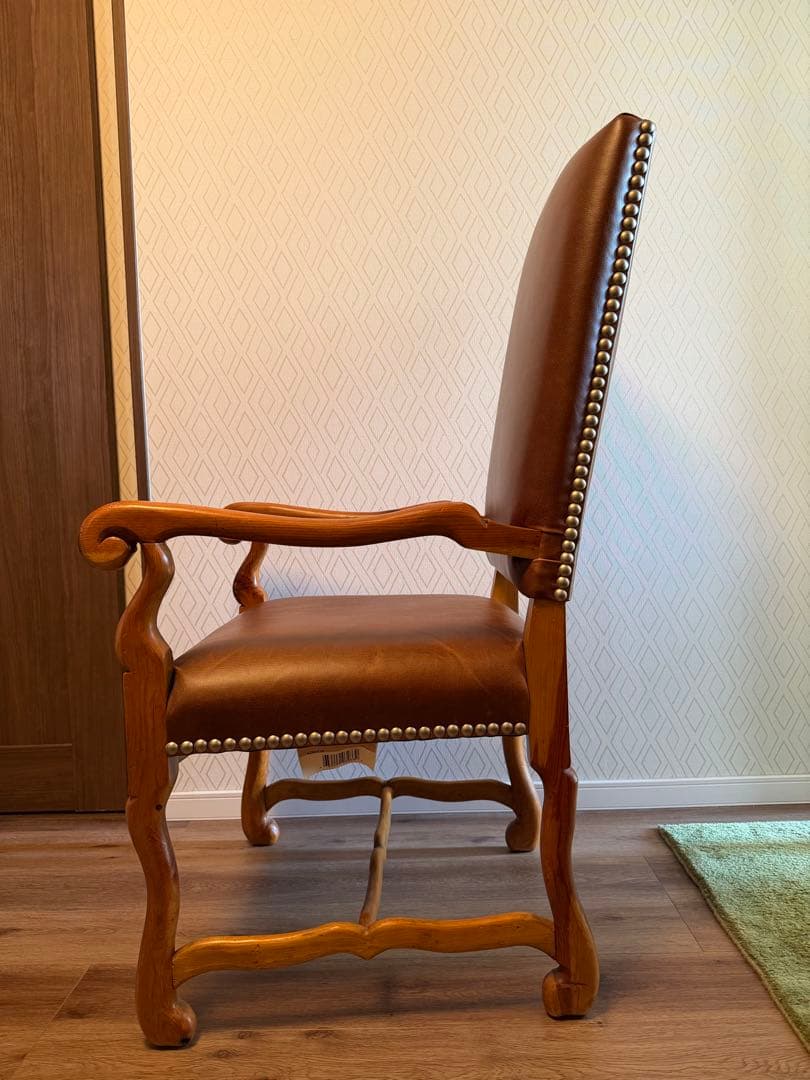 ポロラルフローレン　ブラウンレザー　アームチェア