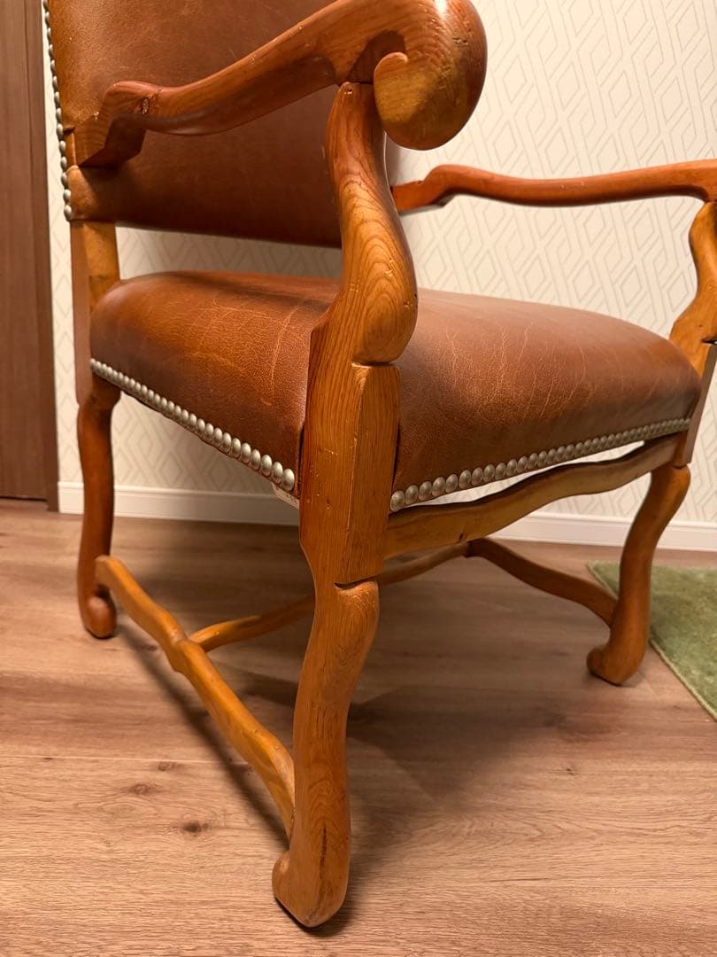 ポロラルフローレン　ブラウンレザー　アームチェア