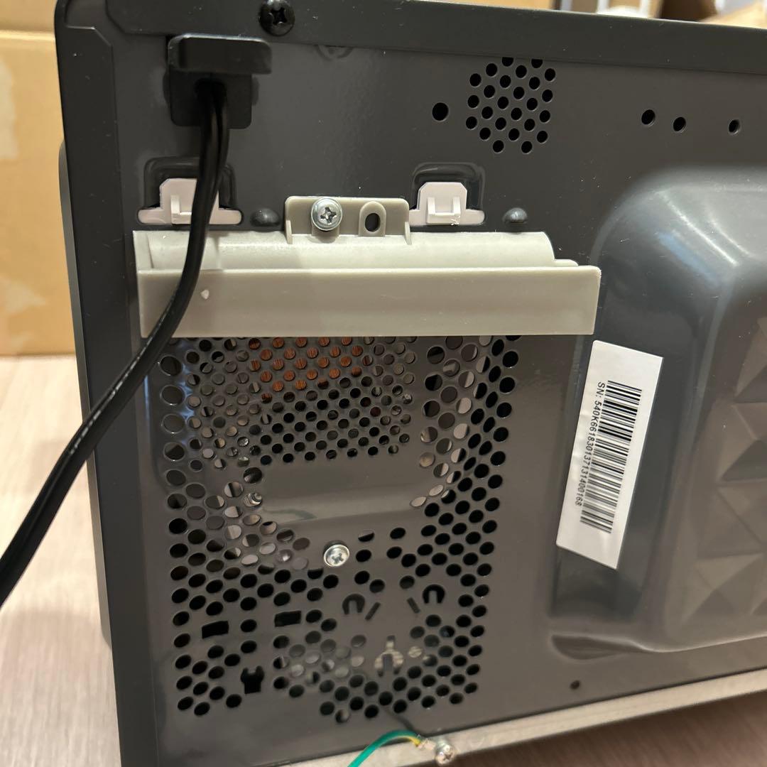 アイリス　電子レンジ 18L フラットテーブル IMB-F187-H グレー