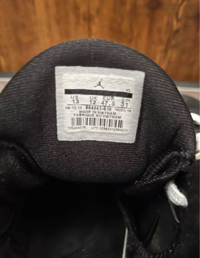 Jordan 黒 スパイク31cm