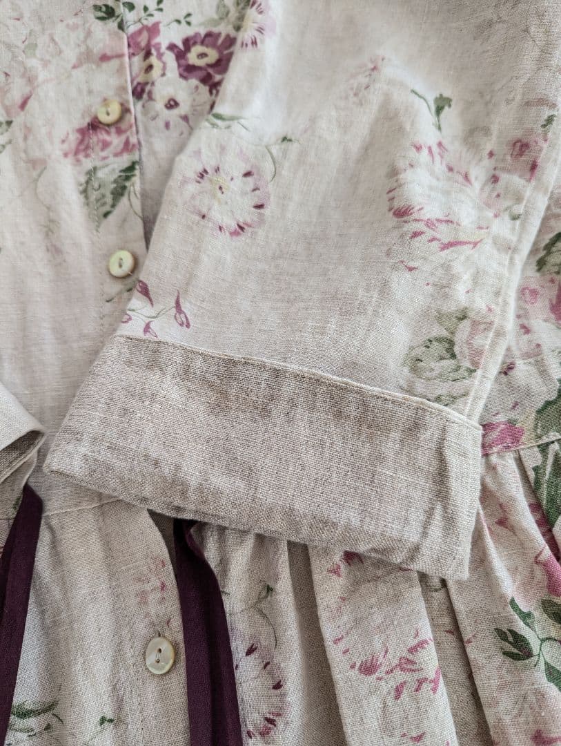 CABBAGES & ROSES　キャベジズ & ローゼス　リネンワンピース