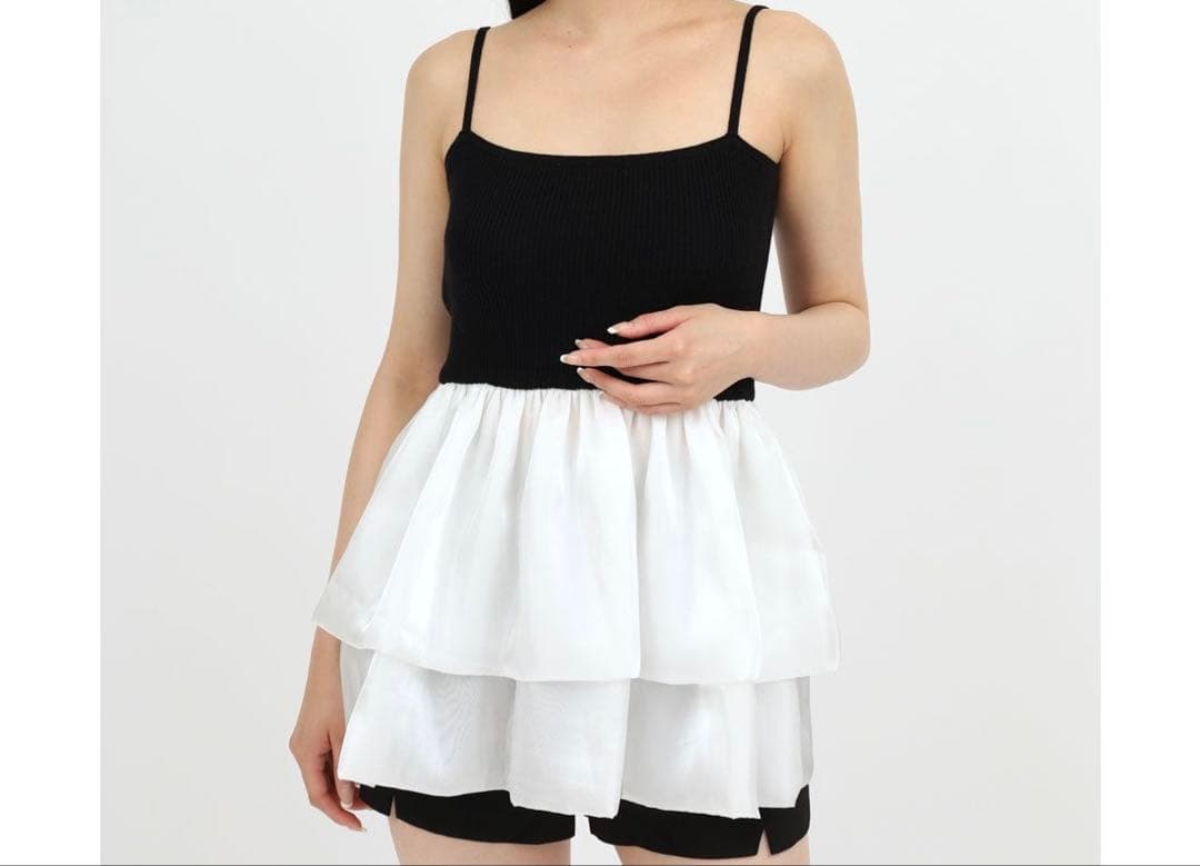  PARTY ドッキングペプラムニットアンサンブル