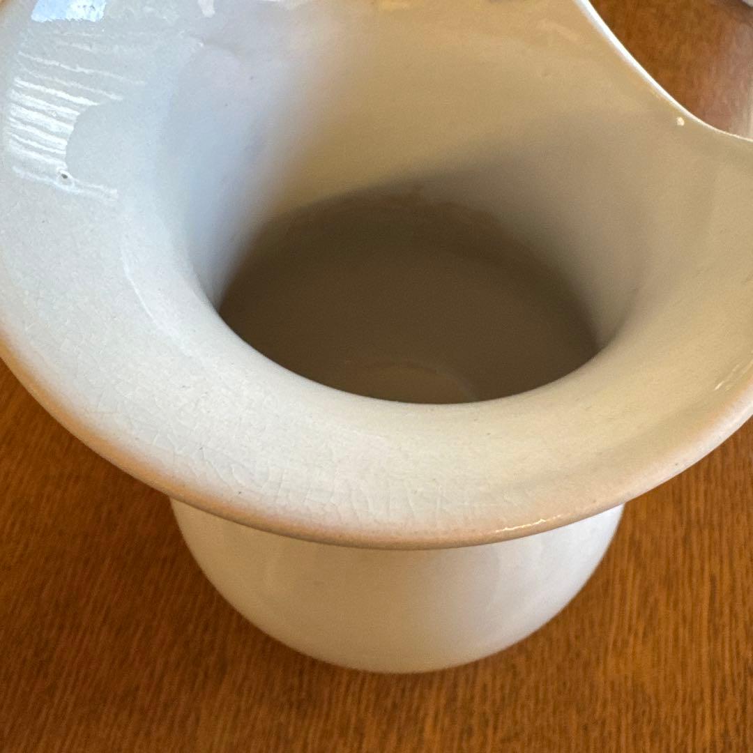 フランス陶磁器　水差し　ピッチャー　花瓶　アンティーク　ホワイト