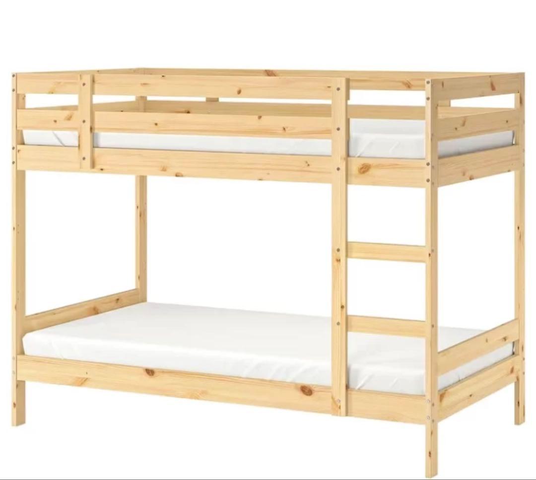 【 IKEA - イケア -】2段ベッドフレーム パイン材