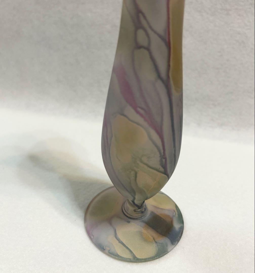 ● Reuven Glass ルーベングラス カナダ ヴィンテージ ガラス花瓶