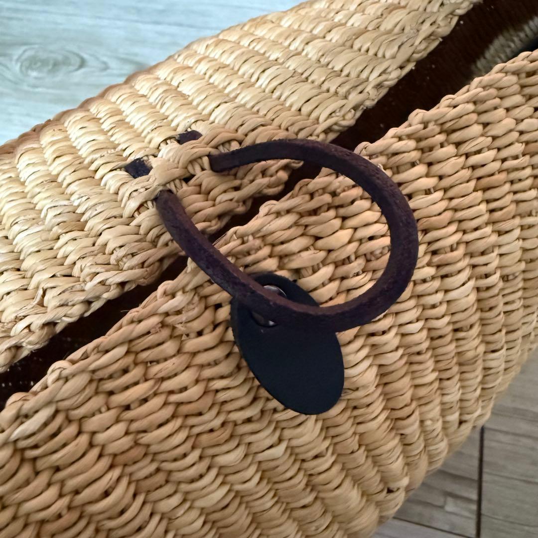 新品 イネスブレッサンド　MEDIUM WALNUT かごバッグ