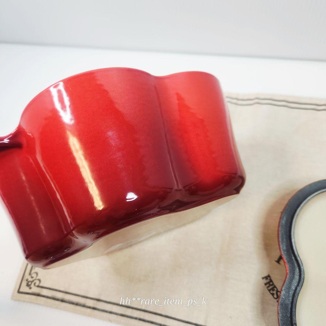 ルクルーゼ ココットフルール 20cm チェリーレッド 赤 レア