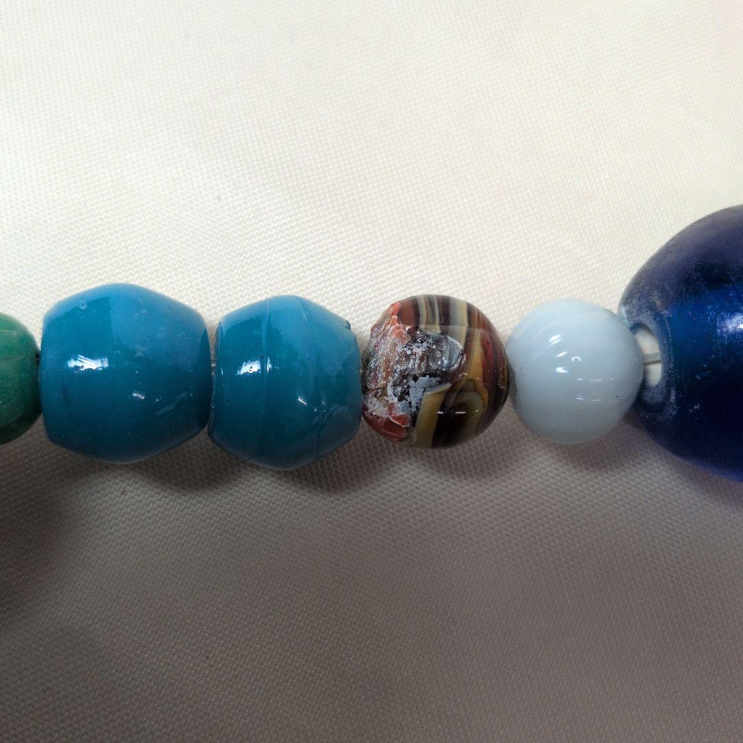 アイヌ　タマサイ　首飾り　とんぼ玉　ガラス玉