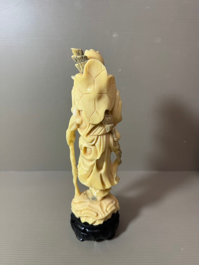 2875 根付　老人　置物　骨董品　時代物