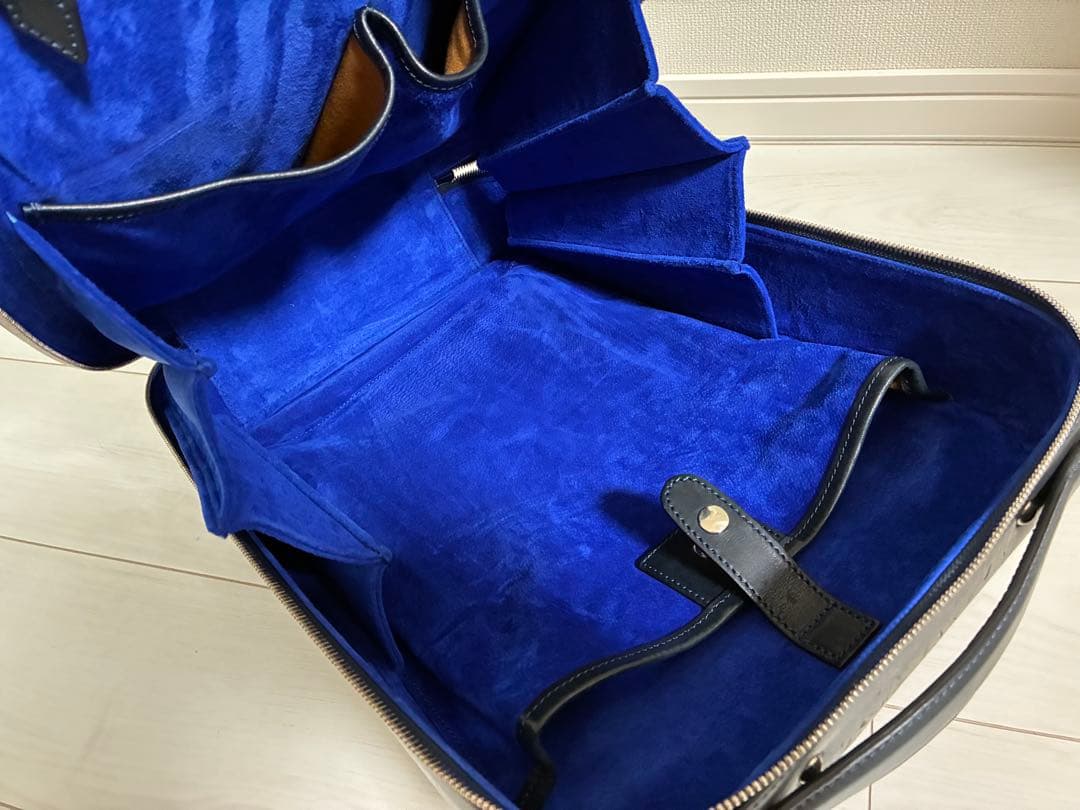 セール 万双 双鞣和地 ビジネスリュック ネイビー