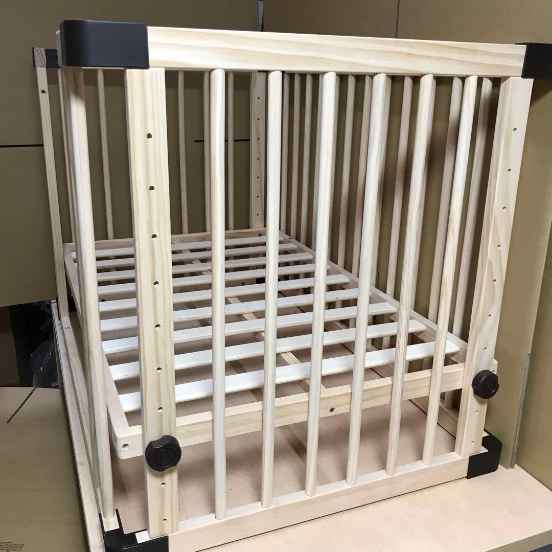 木製ベビーベッド　すのこミニベッド　添い寝ベッド　60×90㎝