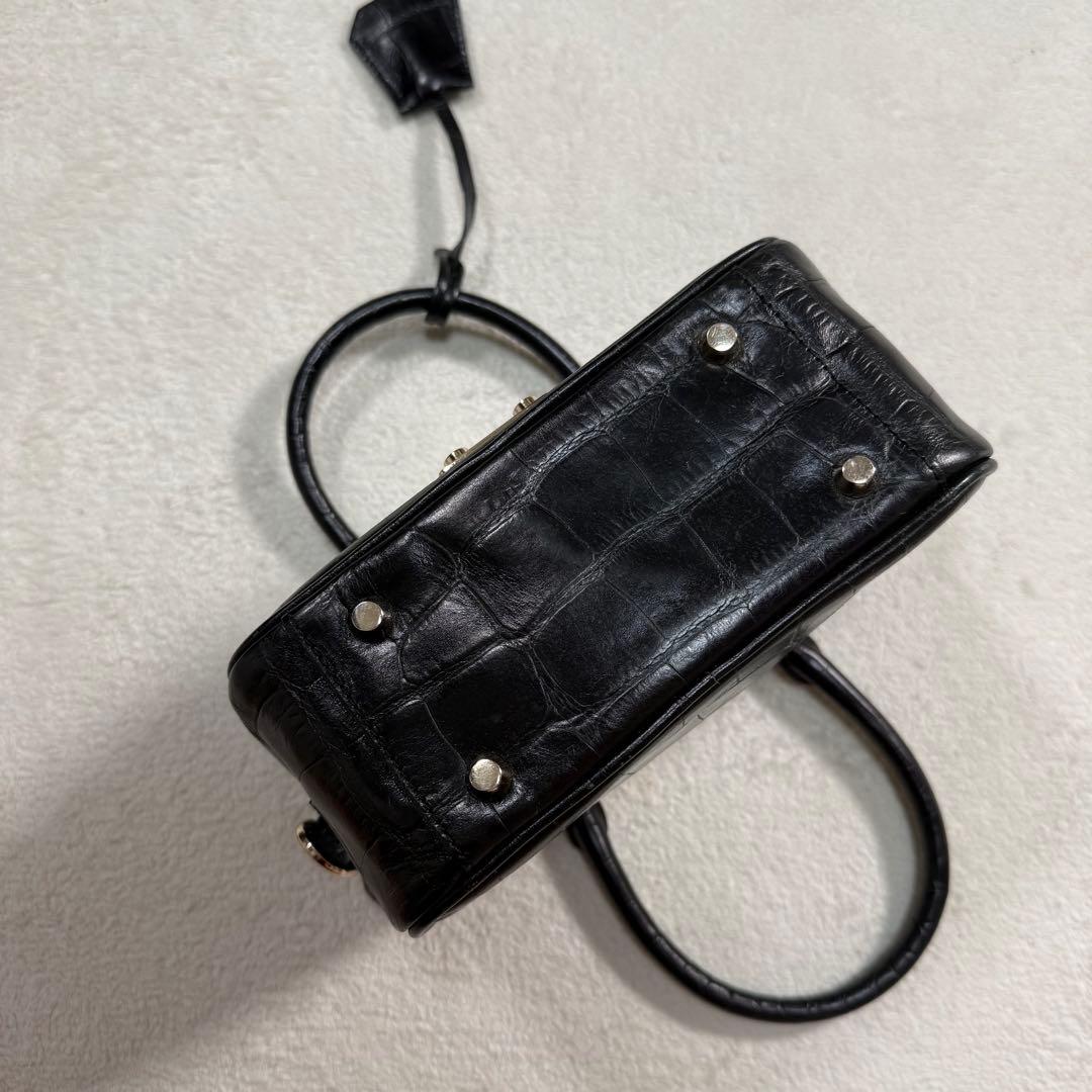 アニヤハインドマーチ ミニ カーカー クロコ 2way ショルダーバッグ