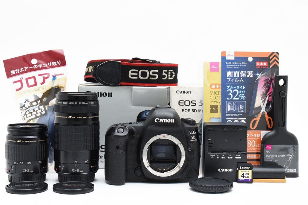 一眼レフカメラCanon EOS 5D Mark IVダブルレンズセット