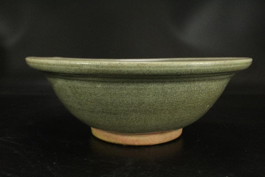 中国美術 青磁 鉢 古美術(ZE733)