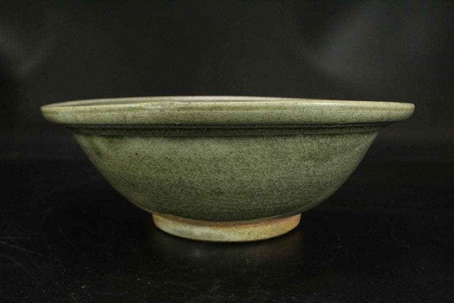 中国美術 青磁 鉢 古美術(ZE733)
