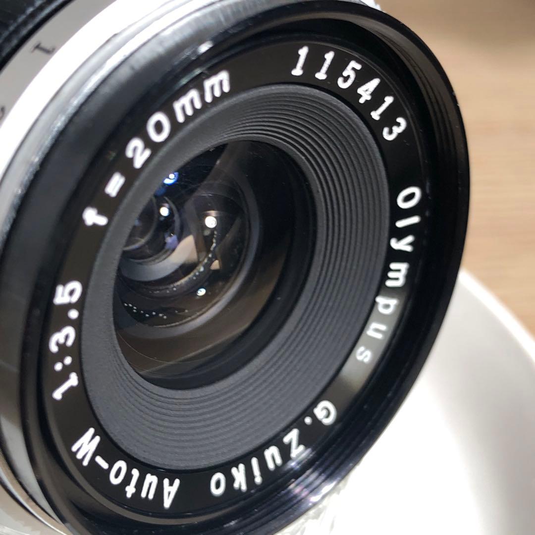 付属品付OLYMPUS PEN F ZUIKO AUTO W　20mm f3.5