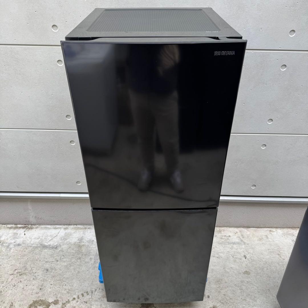 131⭐️2024.23年製★アイリス冷蔵庫ハイアール洗濯機ブラック黒　家電セット