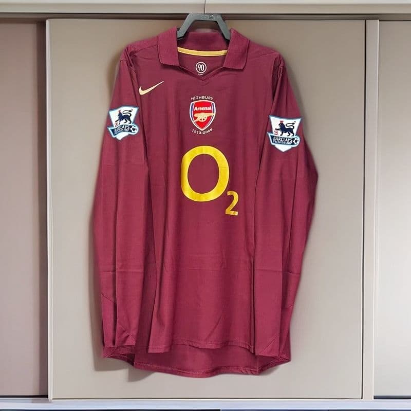 05-06 アーセナル ベルカンプ BERGKAMP 長袖シャツ 背番号10