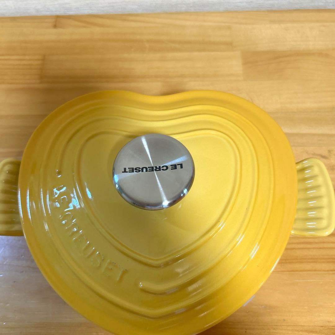 ルクルーゼ　ダムールディッシュ　ハート　ハート型鍋　浅鍋　両手鍋　ハニー