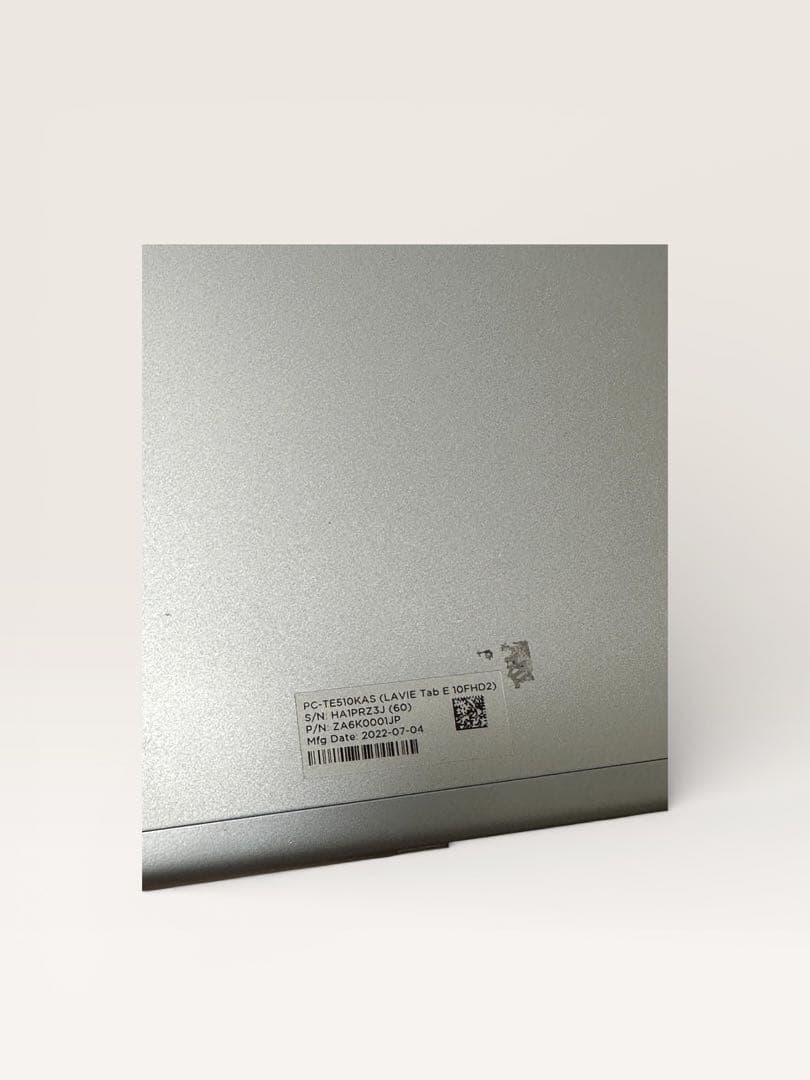 NEC LAVIE タブレット 本体 動作確認済み シルバー