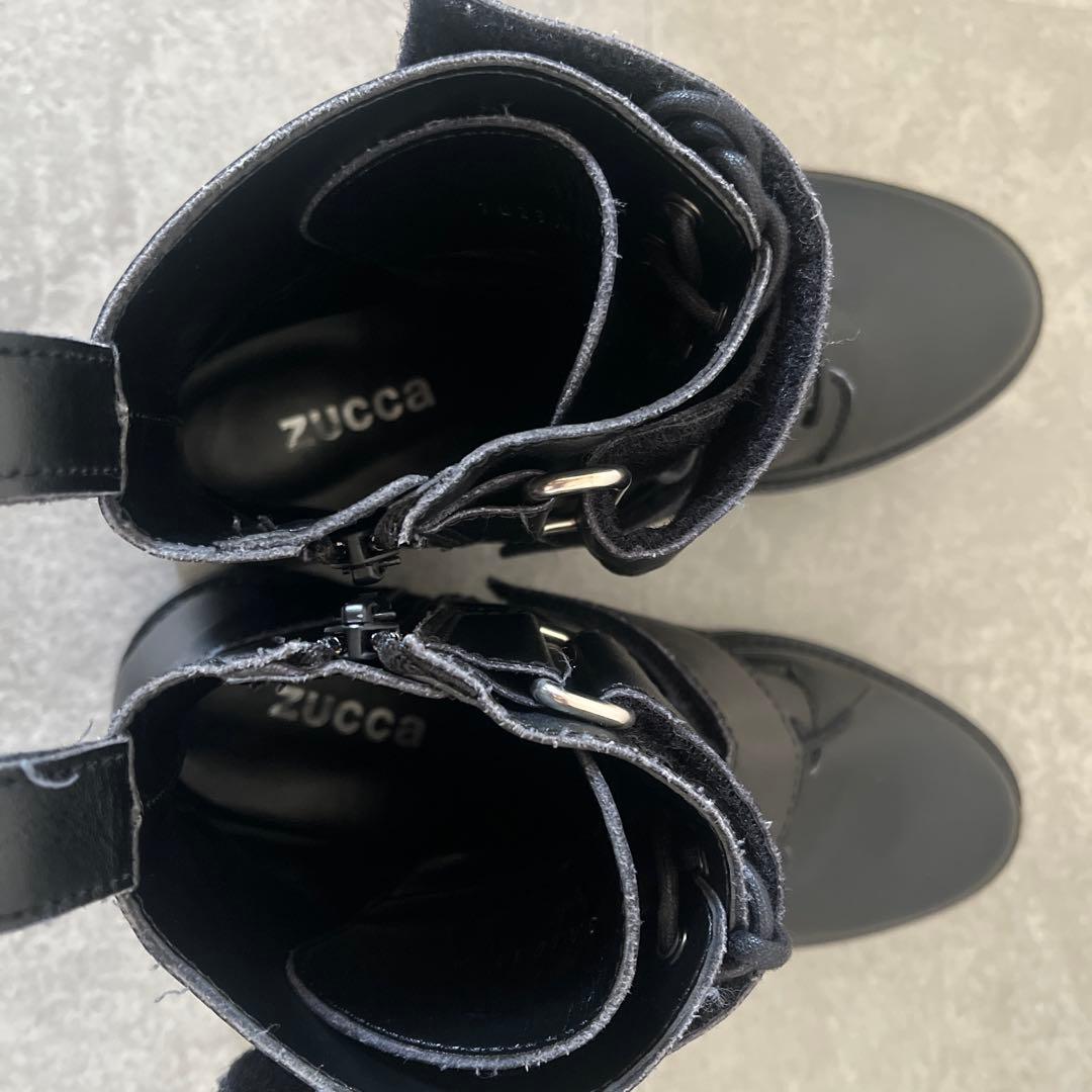 値下げ美品　zucca レザー　ブーツ