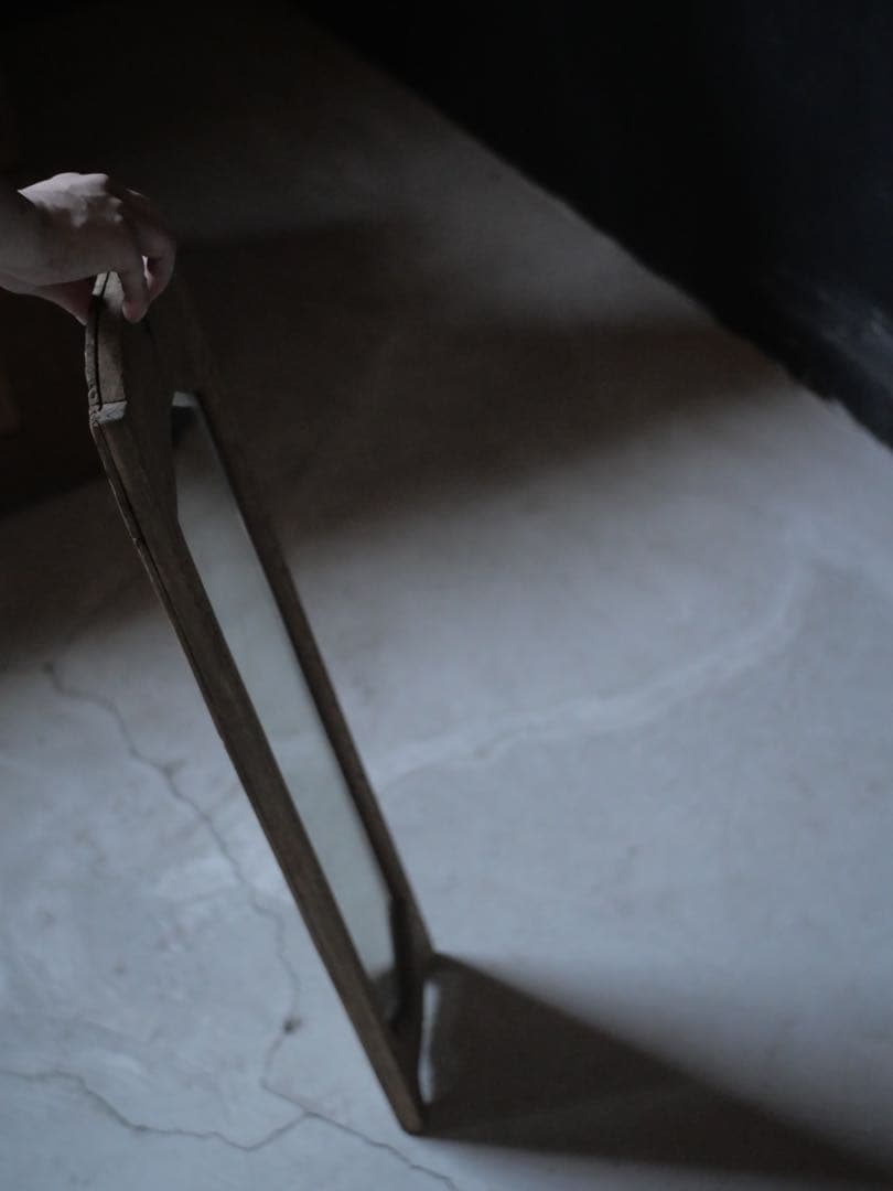 鏡　ミラー　壁掛け　骨董　古美術　アート古家具　古道具　アンティーク　昭和レトロ