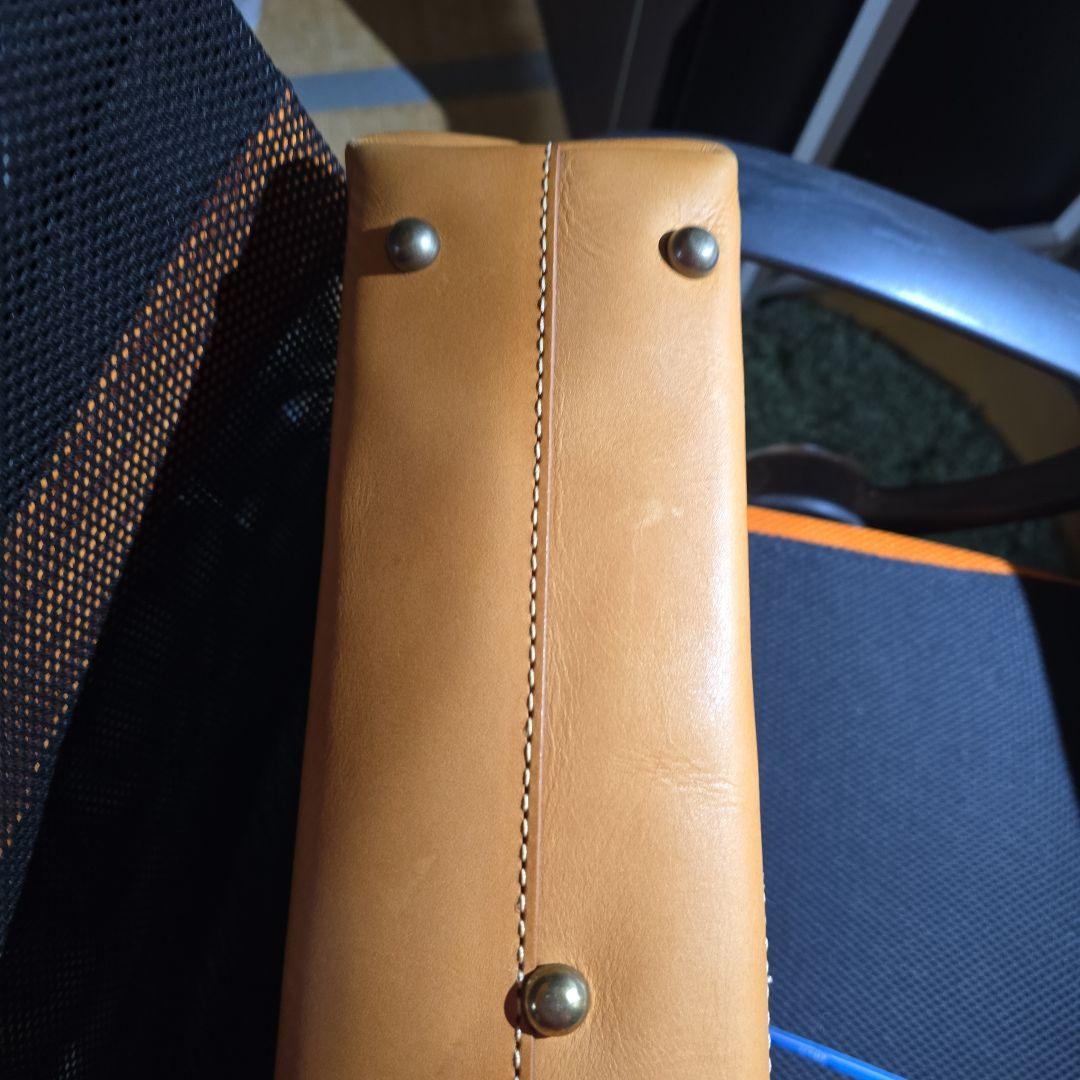 HERZ ヘルツ⭐ソフトダレスバッグ 本革 キャメル 鍵付き