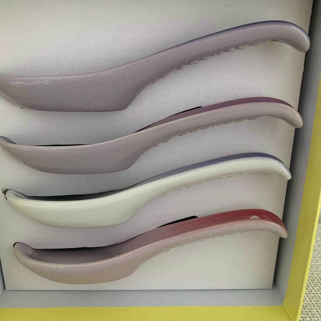 ルクルーゼ　スタッキングフラワーコンテナーズ&レンゲ3点セット♪