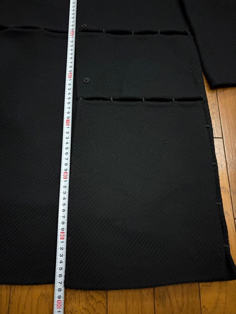 PRADA プラダ ウール100% コート サイズ38 薄手 ブラック レア品