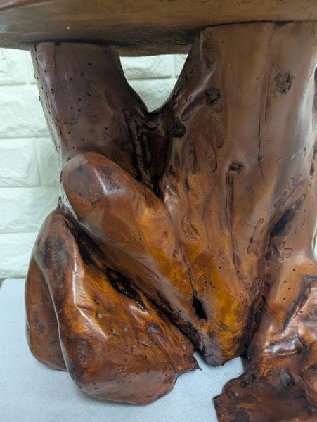 Y【中古】屋久杉？ 盆栽台　足付花台　華台　飾り台　鉢置き　テーブル　インテリア