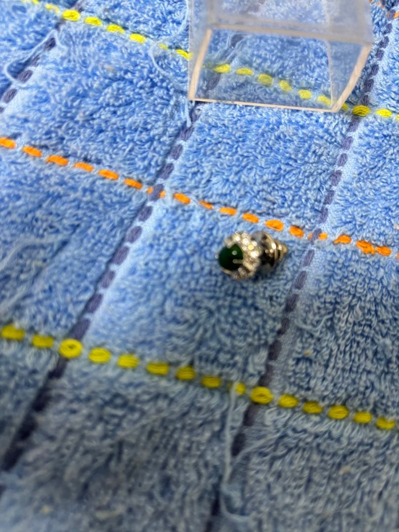 インドグリーン宝石ピアス