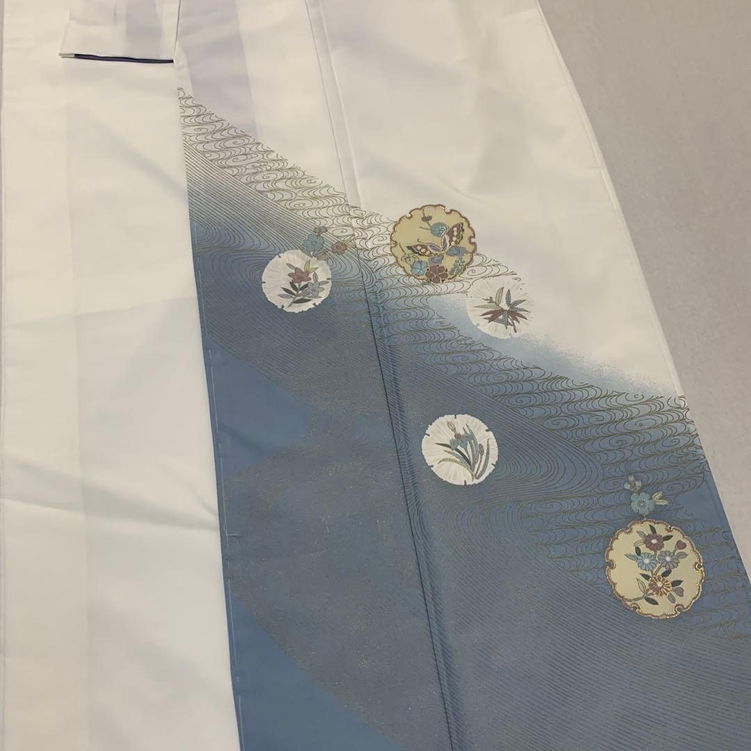 新品未使用　洗える訪問着　雪輪花模様　日本製 （袷）