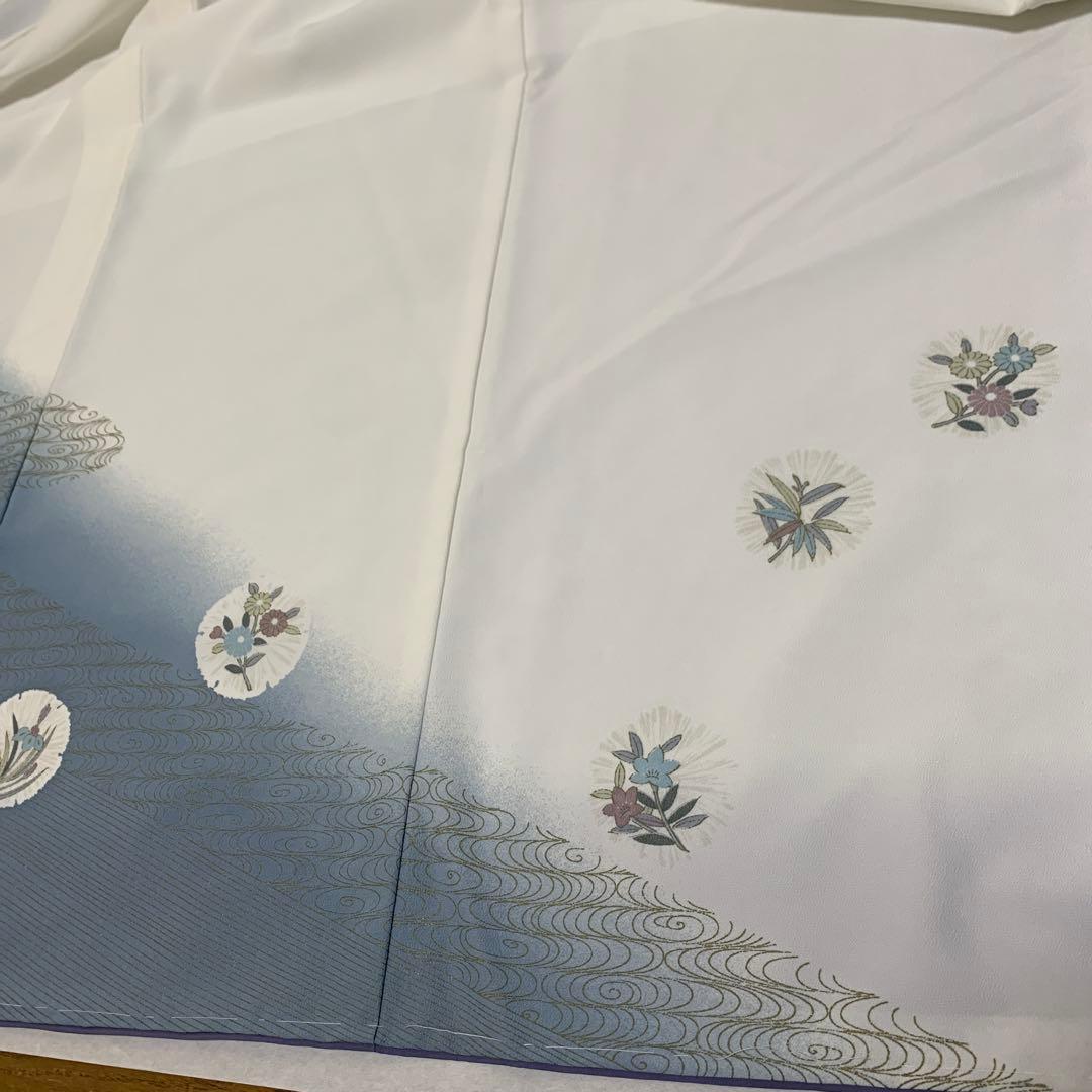 新品未使用　洗える訪問着　雪輪花模様　日本製 （袷）