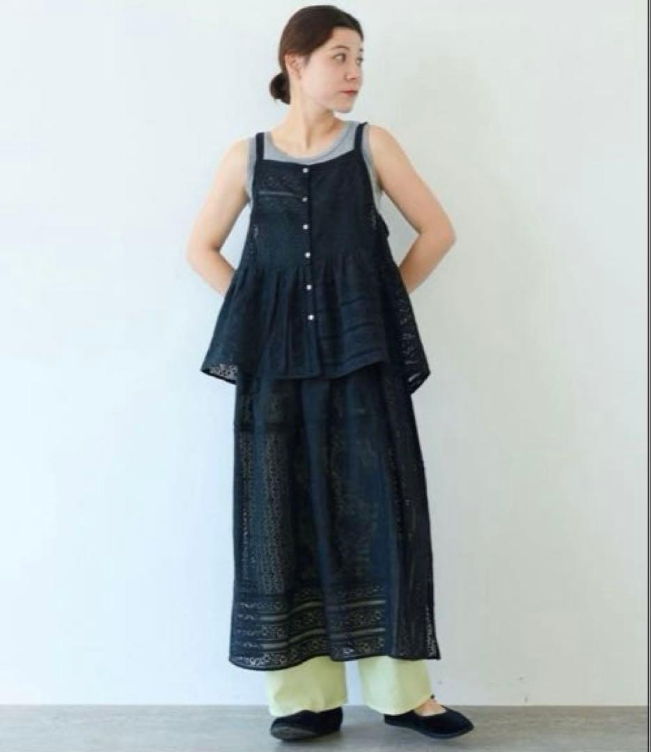 yuni △indiaパッチワークレース キャミビスチェ