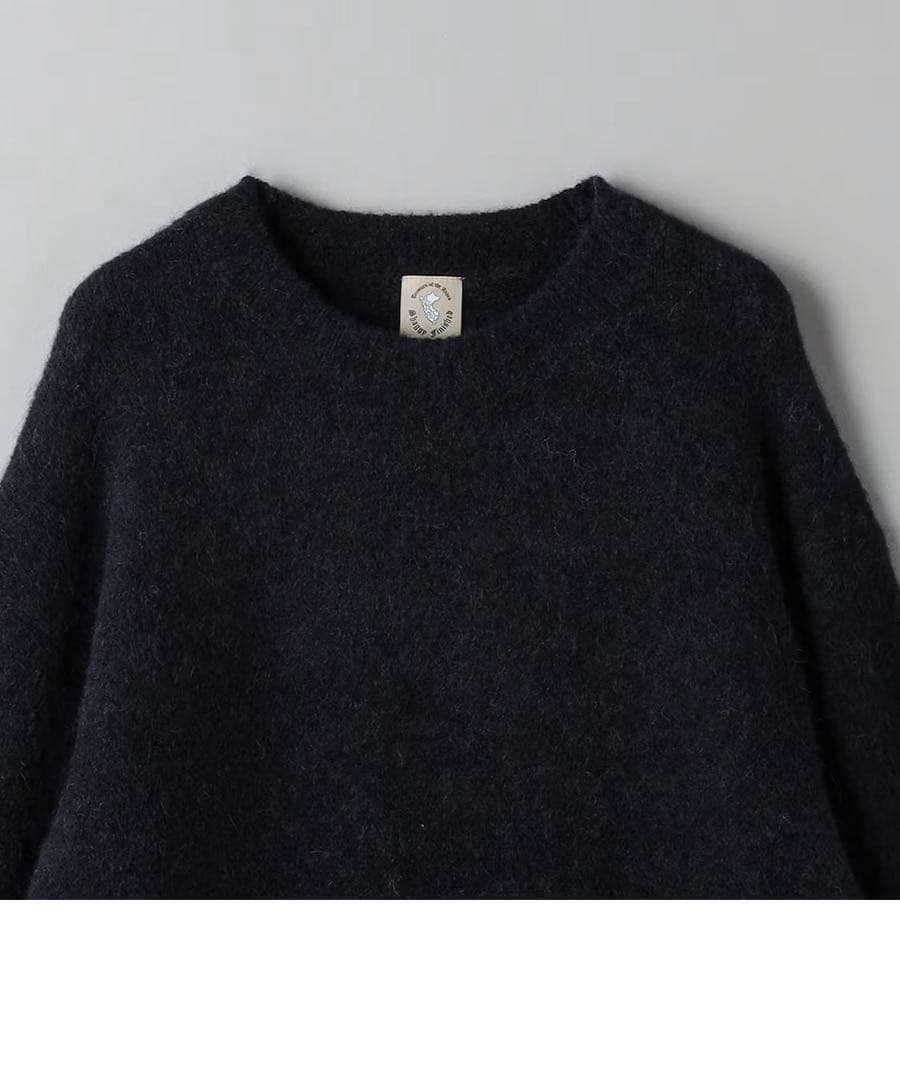 ビューティーアンドユース エアシャギー アルパカ クルーネック ニット