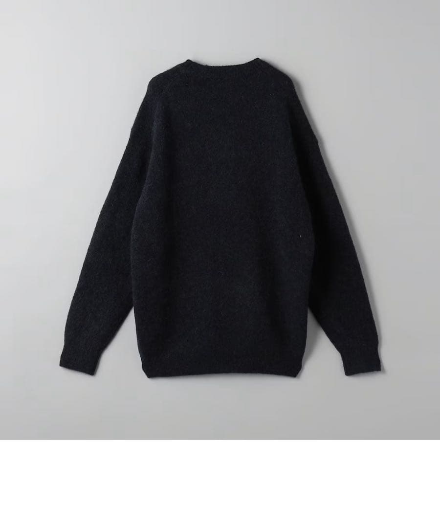 ビューティーアンドユース エアシャギー アルパカ クルーネック ニット