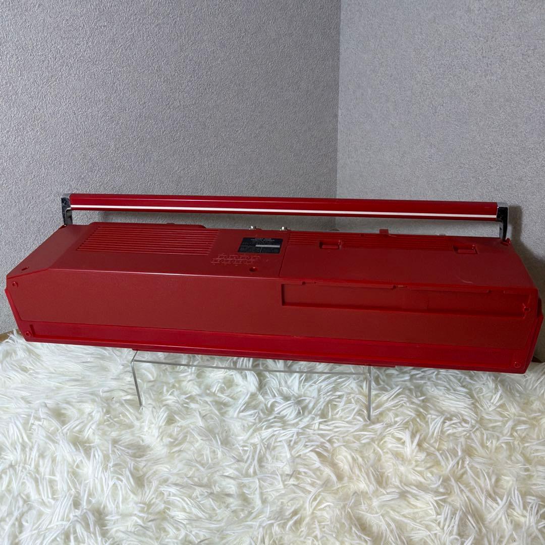 【極美品】Victor ビクター RC-W5 赤色 ラジカセ　動作確認済