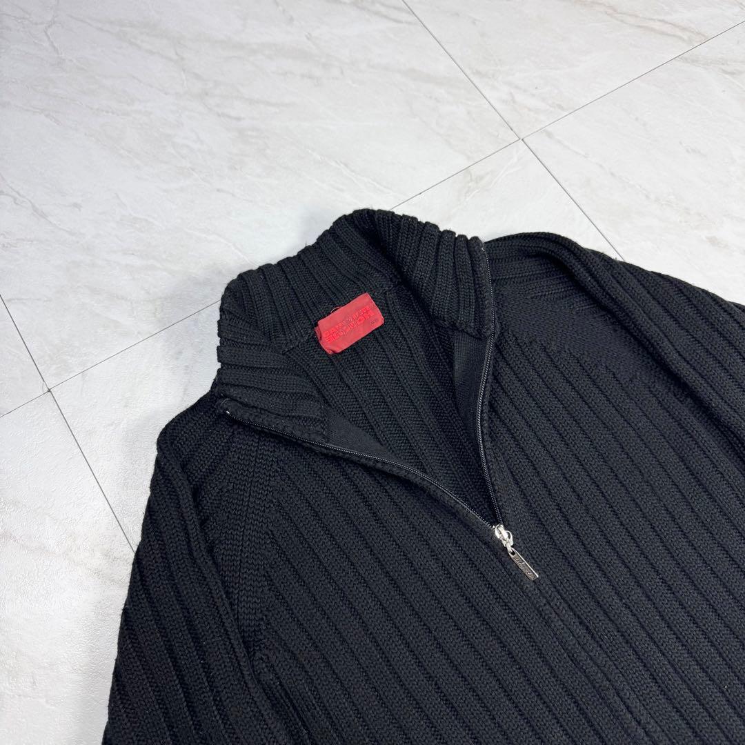 Jean Paul Gaultier ドライバーズニット フルジップ 46 黒