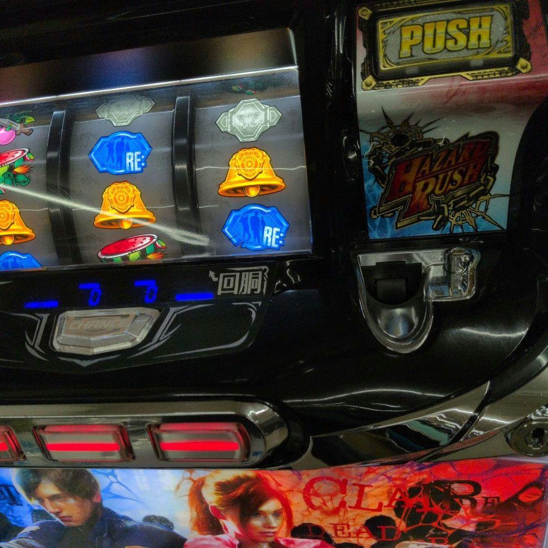 パチスロ実機　バイオハザード RE:2 不要機付　送料無料