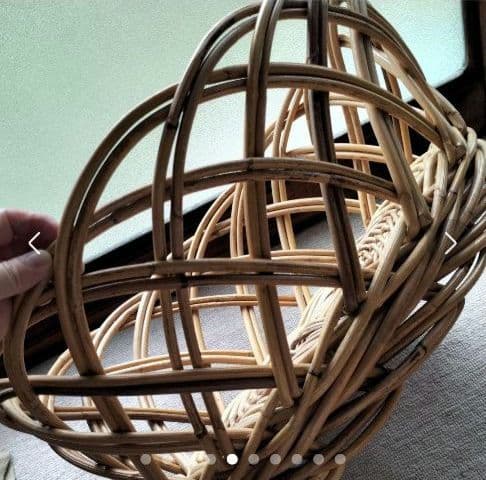 頑丈なかごバスケット２点　ランドリーバスケット